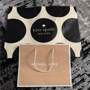 Kate Spade and Michael Kors Shopping Bags